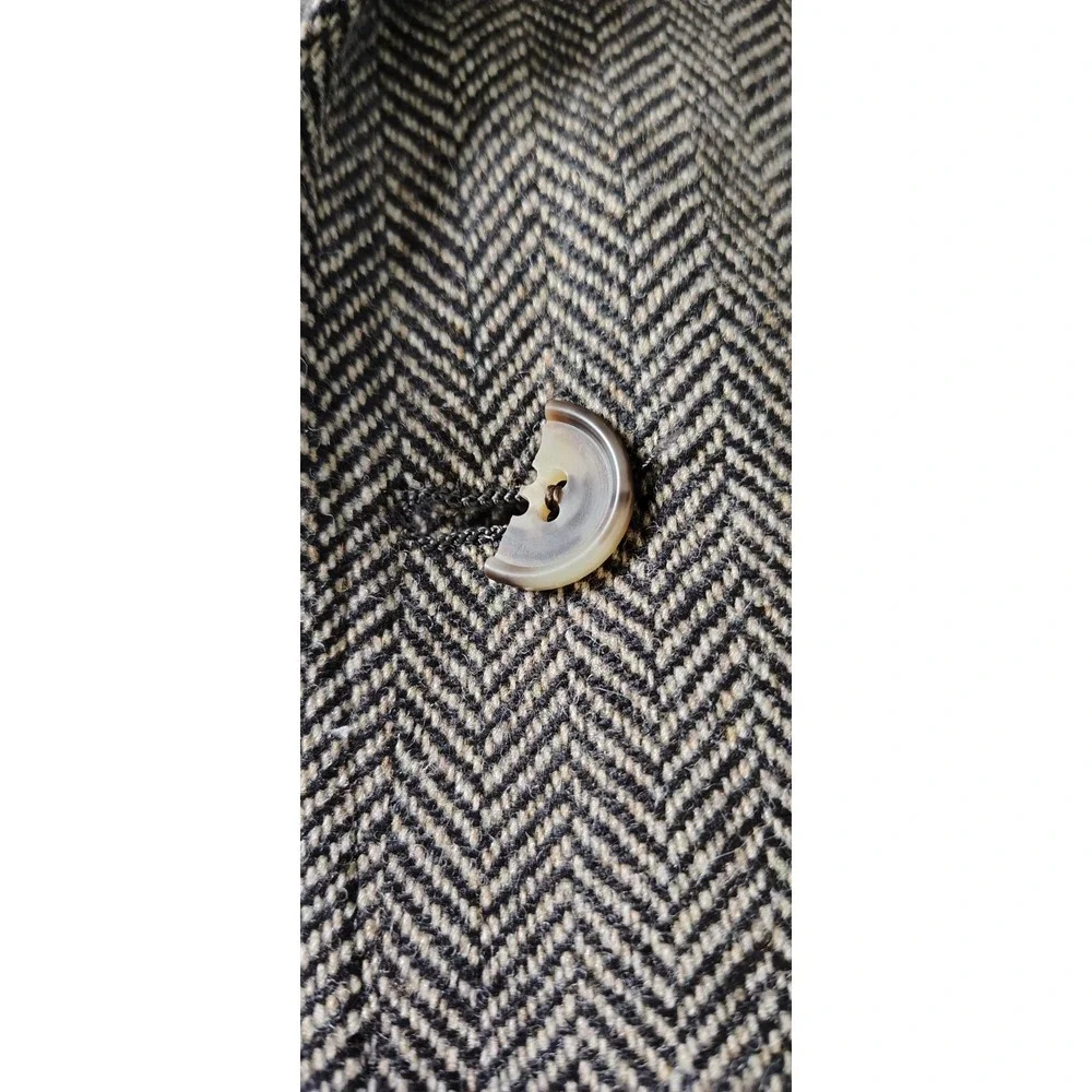 Jos A Bank Herringbone Tweed Wool Blazer USA Union VTG Sport Coat Broken Button*